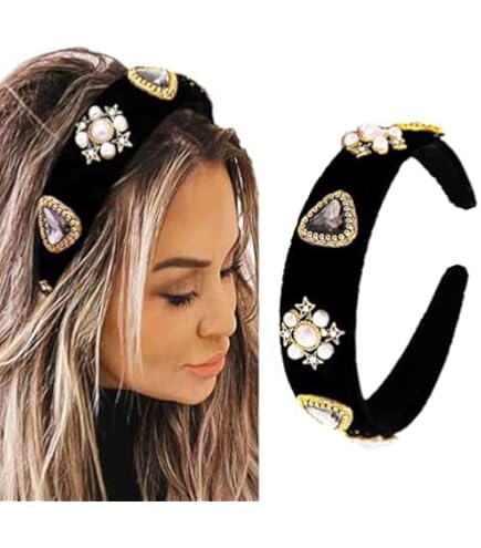 Elegant Wide Royal Baroque Gold & Champagne Crystal Embellished Headband Baroque Rose Gold Color Big Rhinestone Bridal Tiaras Crown  main image 4