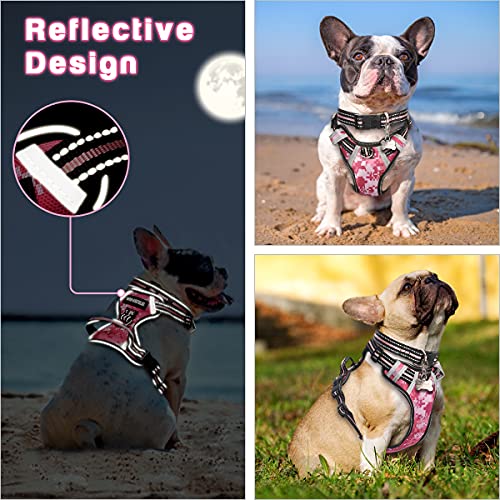 WINSEE Dog Harness No Pull, Pet Harnesses with Dog Collar, Adjustable