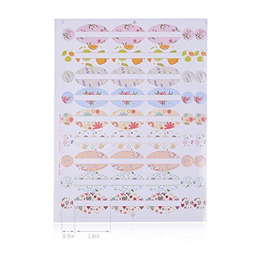 Essential Oil Bottle Labels Waterproof - 108 pcs DIY Colorful Essential Oil Bottle Labels Plus108 Top Labels by MUB - Thumbnail 6