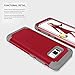 SAVYOU Galaxy S8 Plus Case, Dual Layer Hybrid Shock Absorbing Rungged Protective Case with Hard PC + Soft Silicone Bumper Cover for Galaxy S8 Plus Red