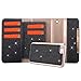 iPhone 7 Case, LONTECT Bling Glitter PU Leather 7 Card Slots Wallet Case Handbag with Detachable Magnetic Back Case & Metal Chain for Apple iPhone 7 - Black
