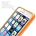 iPhone 6s Case, [Scratch Resistant] i-Blason Clear [Halo Series] Also Fit Apple iPhone 6 Case 6s 4.7 Inch Hybrid Bumper Case Cover (Clear/Orange)