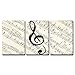 wall26 - Music Note on Score Paper - Canvas Art Wall Art - 16