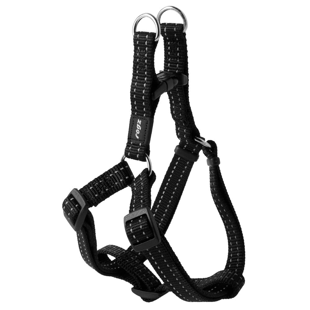 Rogz Utility Step-In Harness Snake, Medium, Black