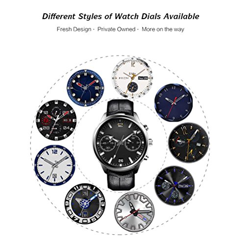 L@YC New Business Android 5.1 Smart Watch 3G Fitness Watch with SIM Card Slot,Call/SMS/Twiter/Facebook/Whatsapp/HD Touch Screen for iPhone iOS Android Phones, Black