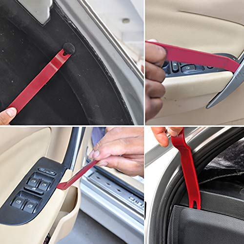 Trim Removal Set, DDAKY 22PCS Auto Trim Panel Removal Tool Kit Car Audio Trim for Automobile, Seesaw Wrench/Screwdriver/Terminal Needle Remover - Thumbnail 3