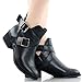 Breckelle's Bronco-11 Bootie Boots, Black Pu, 8