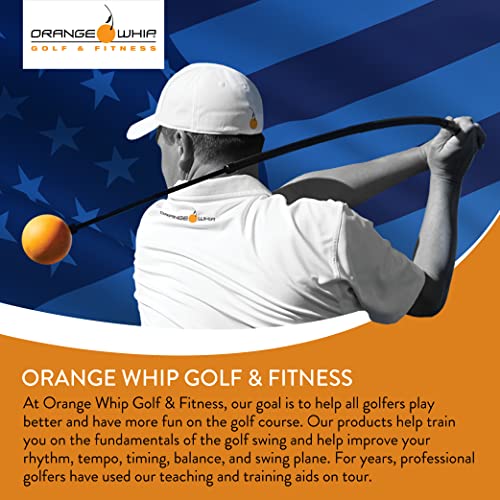 Orange Whip Golf Swing Trainer Aid, Patented Counterbalanced Golf Swing