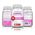 Extra Strength Candida Cleanse Supplement - Eliminates Candida Overgrowth with All Natural Treatment, Use to Clear Yeast Infection and Reduce Unpleasant Side Effects from Die-Off - 60 Gluten Free Caps