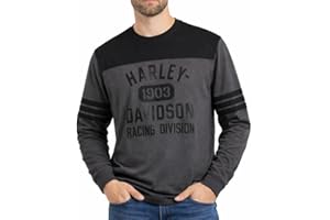 Harley-Davidson Men's Racing Jersey Long Sleeve Shirt - Black, 96544-23VM