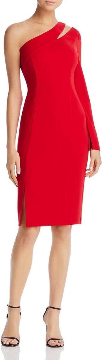 Laundry by Shelli Segal Women's One Shoulder Cut Out Sheath Cocktail Dress