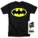 Batman Classic Logo T Shirt and Exclusive Stickers