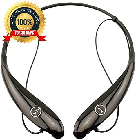 Gadgetzan Bluetooth Headphones,Wireless Stereo Neckband Universal Earbuds Earphone Headsets for Sports Running Gym Exercise(Ultra Lightweight plus Magnet Attraction Design) (Black)