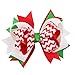 Mookiraer® Christmas Cute Baby's and Girl's Grosgrain Hair Bows Hair Clips Barrettes 6 Pack (SD567)