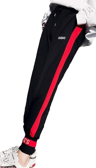 Amazon ステキファーム Ah68 韓国 ジャージ ダンス パンツ レディース 黒 M ジャージボトム 通販