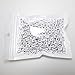 Amaonm 500pcs Mixed White DIY Square Acrylic Plastic Letter/Alphabet Letter