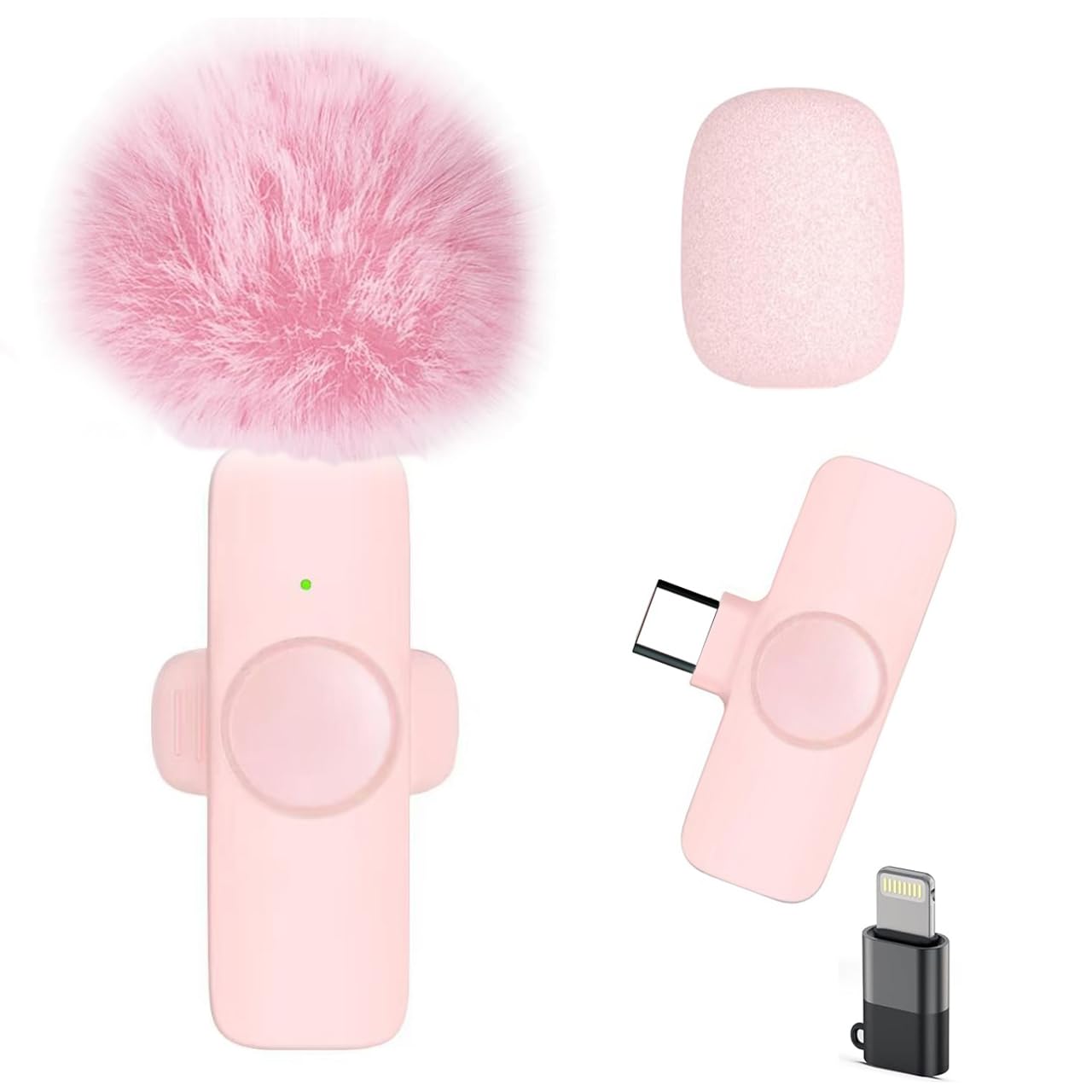 Professional Wireless Lavalier Microphone for iPhone 17/16/15, Android Phone Cordless Omnidirectional Clip Mic, Plug-Play Mini Microphone for Interview Video Podcast Vlog YouTube — image 1