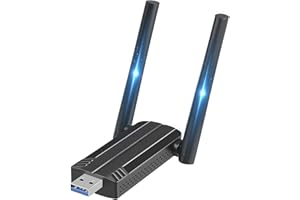 USB WiFi Adapter for PC - 1300Mbps USB 3.0 WiFi Dongle, 2.4G/5G Dual Band Wireless WiFi Adapter for Desktop PC, Supports Wind