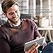 O Osten Design Bluetooth Headphones, Doltech Bluetooth 5.0 Neckband Headphones Noise Cancelling Headset with Carrying Bag Retractable Earbuds Stereo Earphones with Mic (Black)