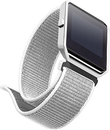 Dizywiee for Fitbit Blaze Nylon Bands with Metal Frame, Breathable Nylon Loop Replacement Bands for Fitbit Blaze Smart Fitness Watch