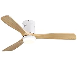Sofucor 52" Low Profile Ceiling Fan, Flush Mount