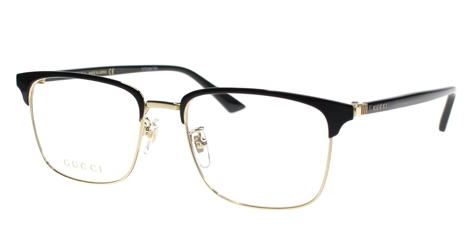 Gucci Men's Eyeglasses Gg 0130 O 001 001 Amazon.co.uk Clothing