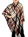 Women Winter Plaid Blanket Scarf Warm Shawl Wrap Soft Big Square Checked Tartan Scarves Oversized