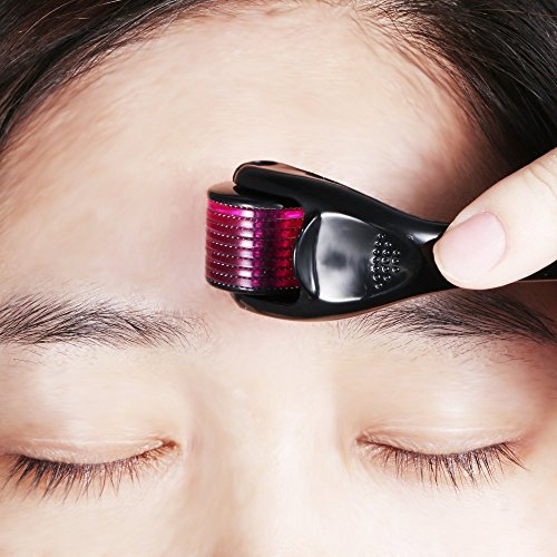 Derma Roller- 540 Ultra Titanium Microneedles, Non-Invasive Powerful Skin Therapy for Home Use, Facial Care, 0.25 mm. Includes Storage Case.  - Thumbnail 4