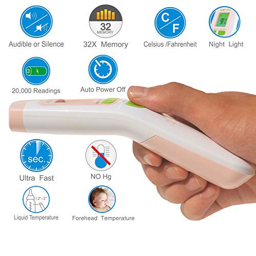 image for Hospital Medical Grade Non Contact Clinical Infrared Forehead Thermome