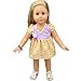 Doll Dress Clothes for Baby Bitty Doll , AOFUL Small Rabbit Decoration Doll Dresses for 12 -15 Inches American Girl Dolls
