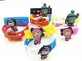 16pcs Team Umizoomi (Milli Geo Bot Umicar) （8 Shoe Charms + 8 Bracelet）& Wristband Toys Party Gifts