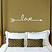 Wall Sticker,Saingace Home Decor Love Arrow Decal Living Room Bedroom Vinyl Carving Wall Decal Sticker (White)