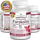 Premium 100% Ultra Pure Forskolin for Weight Loss Max Strength w/ 40% Standardized Coleus Forskohlii Root Extract Powder Belly Buster Supplement - Extreme Keto Advanced Boost Complex - 60 Diet Pills
