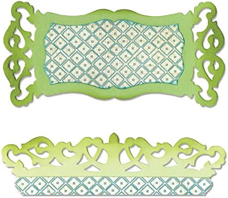 Sizzix Sizzlits Die - Label & Edge, Scrollwork by Rachael Bright,Packof,n/a