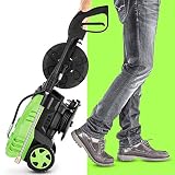 Homdox 3000 PSI Pressure Washer, 3000 PSI Electric Pressure Washer 1.80 GPM 1800W Electric Power Washer with 5 Quick-Connect Spray Tips (Green)