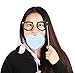 Glitter Easter Photo Booth Props - Party Decorations Ornaments - Bunny Ears Egg Noses Chocolate Glasses Lips Necktie