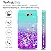 LeYi Compatible with Samsung Galaxy J3 Prime/J3 2017/J3 Eclipse/J3 Emerge/J3 Mission/J3 Luna Pro/Express Prime 2 Case w/Tempered Glass Screen Protector, Glitter Case (Not fit J3 2018) Teal/Purple