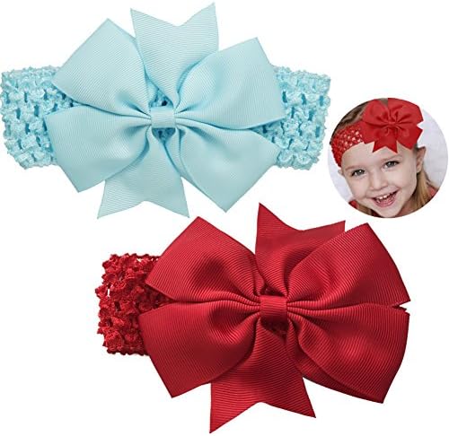 Baby Girl Headbands, Toddler Hair Bows, Head Wraps Stretchy Headband Accessories for Girls by CARYLILY
