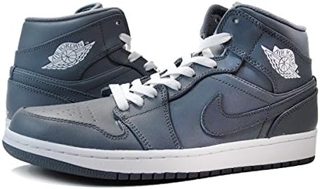 air jordan 1 mid grey white
