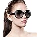 HUAYI Women's UV400 Oversized Eyeglasses Sunglasses Product Eyes
