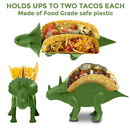 Dinosaur Taco Holder Set by East World Tacosaur Tribe with