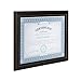 DesignOvation Kieva Solid Wood Document Frames, Distressed Black 8.5x11, Pack of 6