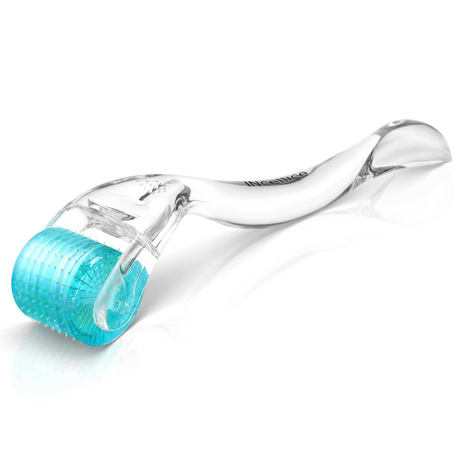 INCELLICE Derma Roller 1mm, 200 Real Individual Needles, Microneedling Roller for Hair Beard Growth, Titanium Micro Needling Roller for Face Body Scalp Men and Women