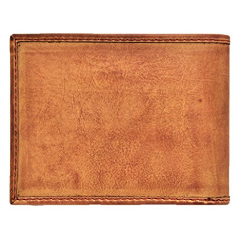 Rawlings Men's Baseball Stitch Bifold, Tan