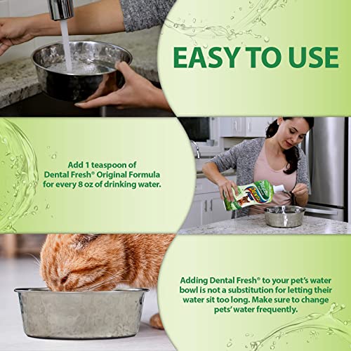 Dental Fresh Water Additive for Cats, Original Formula, 8 oz Bad