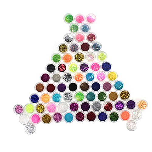 Joly 72 color nail art dust glitter powder diy decorati…