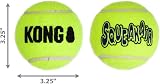 KONG Squeakair Balls Dog Toy Premium Squeak Tennis Balls Large Dogs 2 Pack view 4