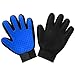 Honfill Pet Grooming Glove, Breathable Pet Hair Remover Mitt, Efficient Pet Deshedding Brush, Gentle Pet Washing Massage Tool Excellent for Dogs&Cats Short or Long Fur Five Finger Design, One Pair