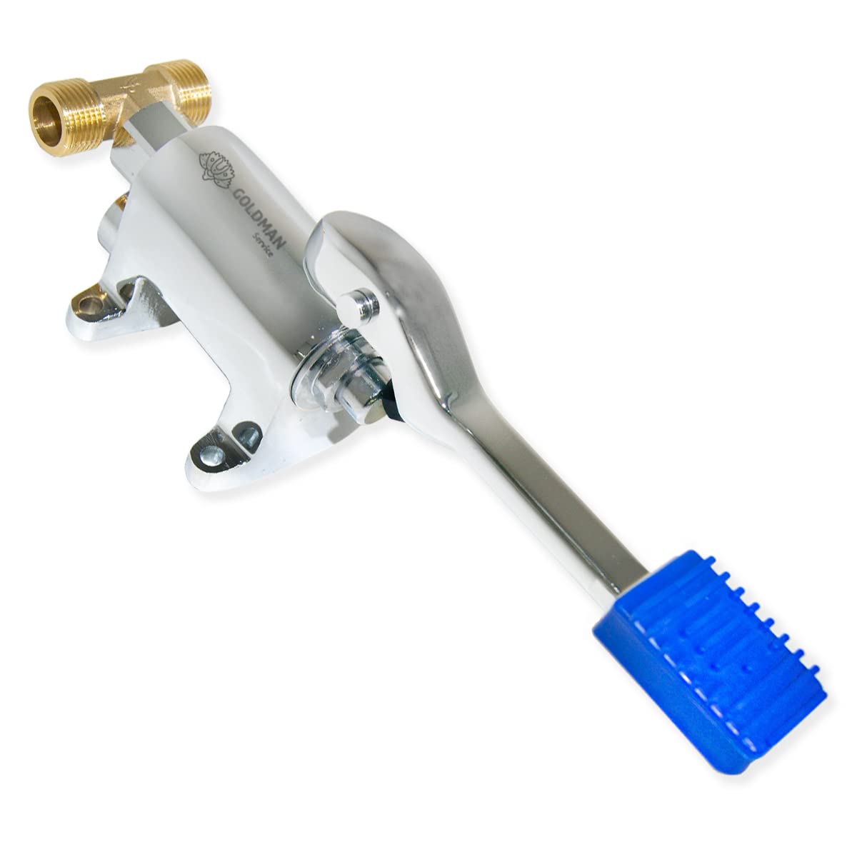 GOLDMAN SERVICE | Pedal Mixer for Industrial Kitchen Sinks + Connection Adapter for Cold - Hot Waters
