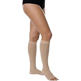 Juzo Basic 20-30 mmHg Compression Stockings, Knee High, Open Toe | Compression Socks for Women/ Men for Moderate Varicosities &amp; Edema, Post-Sclerotherapy, Post-Op